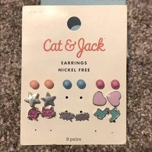 Cat and jack kids earrings